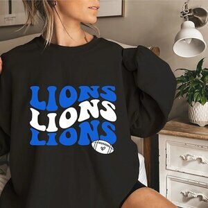 Detroit Lions Retro Style Sweatshirt Crewneck NFL Football Fan Gift Top 79